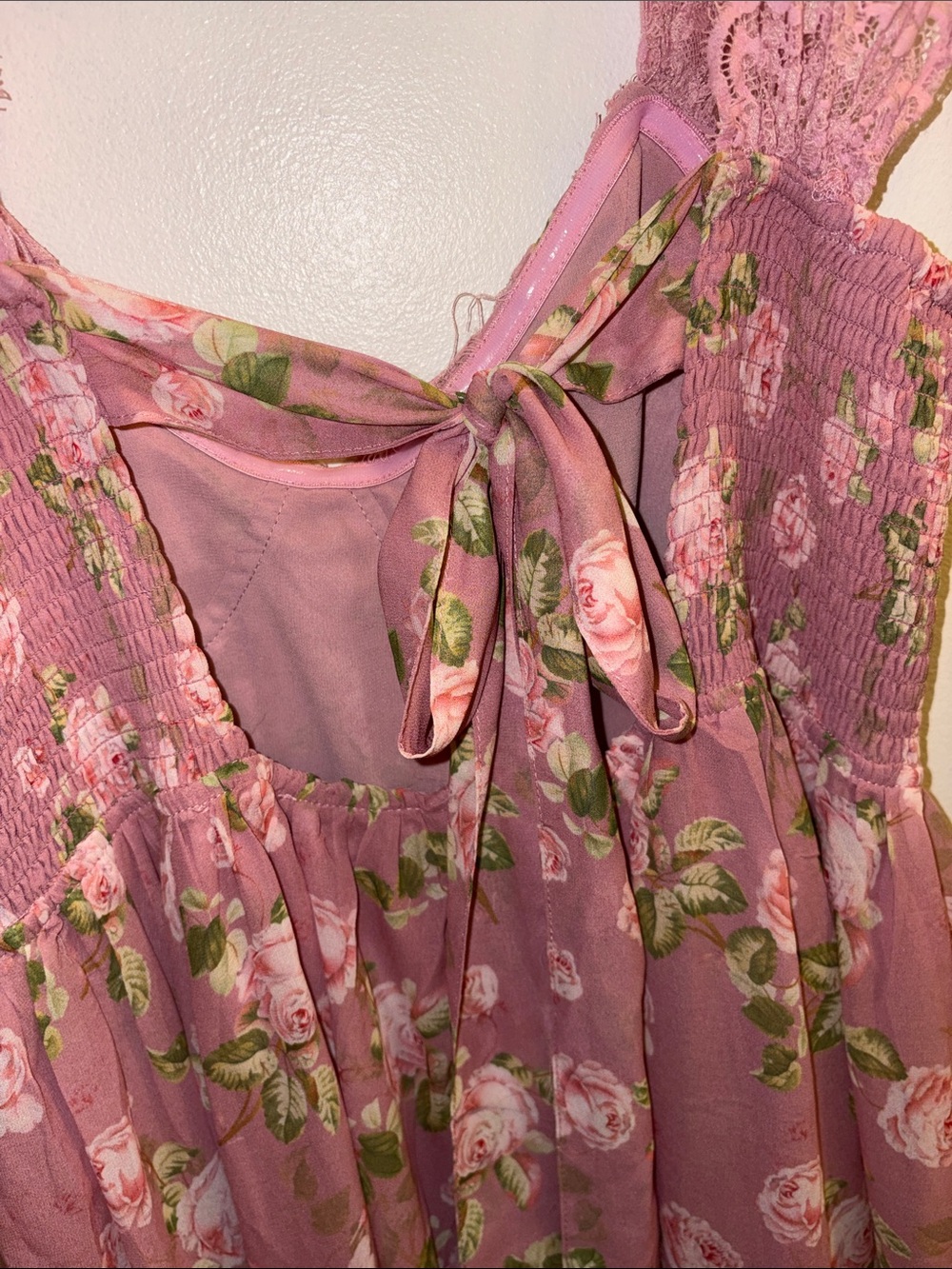 In Bloom Pink Floral Maxi Dress - Picture 5 of 7